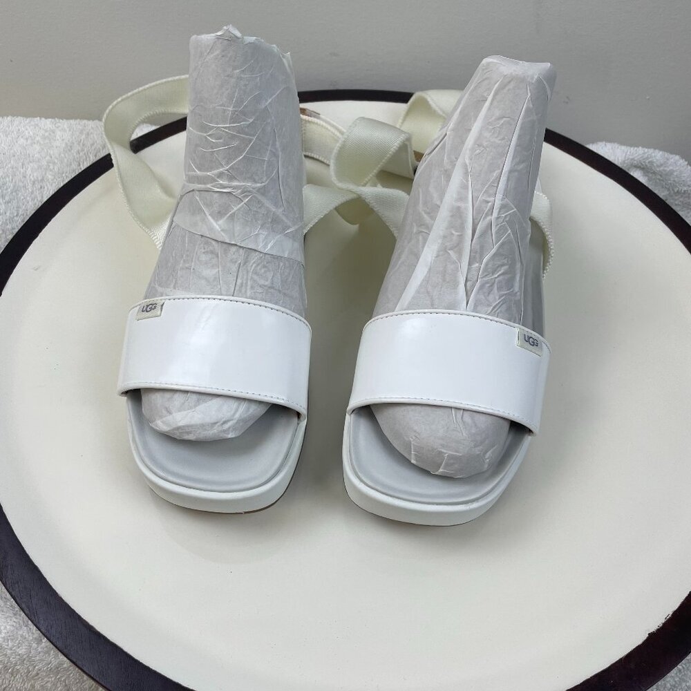 Ugg White Sandal Size 8